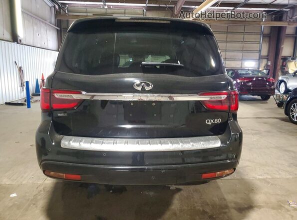 JN8AZ2NE5K9236849 2019 INFINITI QX80 Black Вид ззаду