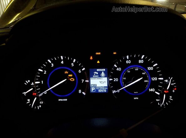 JN8AZ2NE5K9236849 2019 INFINITI QX80 Black Вид щитка приладів