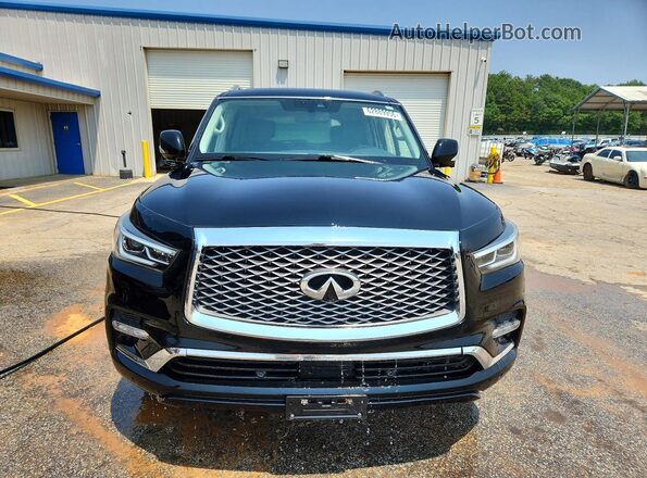 JN8AZ2NE6K9233703 2019 INFINITI QX80 Silver Դիմացի տեսք