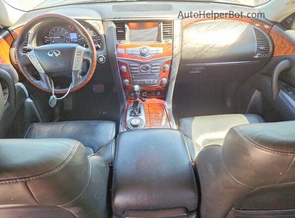 JN8AZ2NE7H9150600 2017 INFINITI QX80 Gray Widok deski rozdzielczej