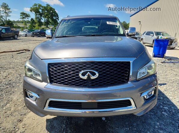JN8AZ2NE7H9150600 2017 INFINITI QX80 Gray Widok z przodu