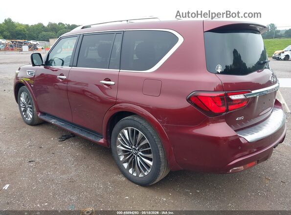 JN8AZ2NE9L9256362 2020 INFINITI QX80 Темно-бордовый Задняя левая четверть