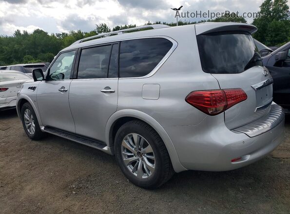 JN8AZ2NEXH9152180 2017 INFINITI QX80 Silver Rear left