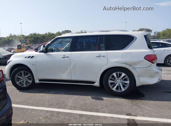 JN8AZ2NF1H9642838 2017 INFINITI QX80 White Widok wnętrza 360 stopni