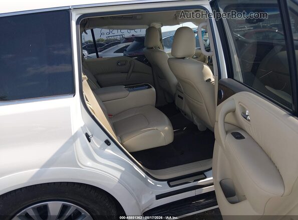 JN8AZ2NF1H9642838 2017 INFINITI QX80 White Widok naklejki z numerem VIN