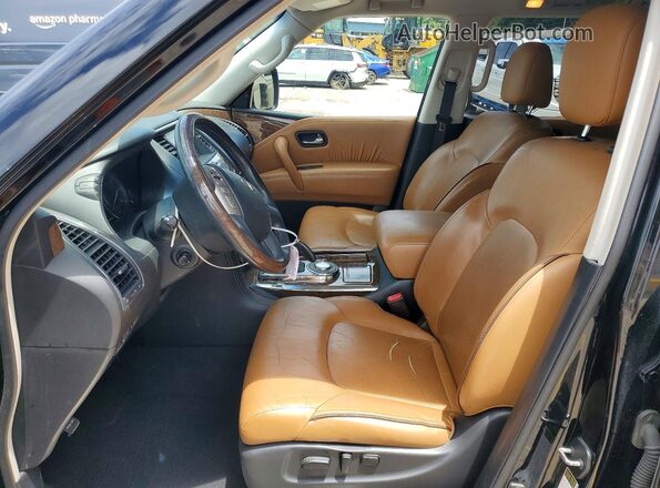 JN8AZ2NF2H9645084 2017 INFINITI QX80 Black Front interior view
