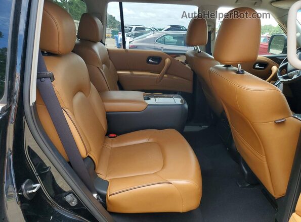 JN8AZ2NF2H9645084 2017 INFINITI QX80 Black Rear interior view