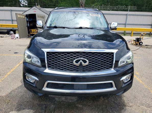 JN8AZ2NF2H9645084 2017 INFINITI QX80 Black Front view