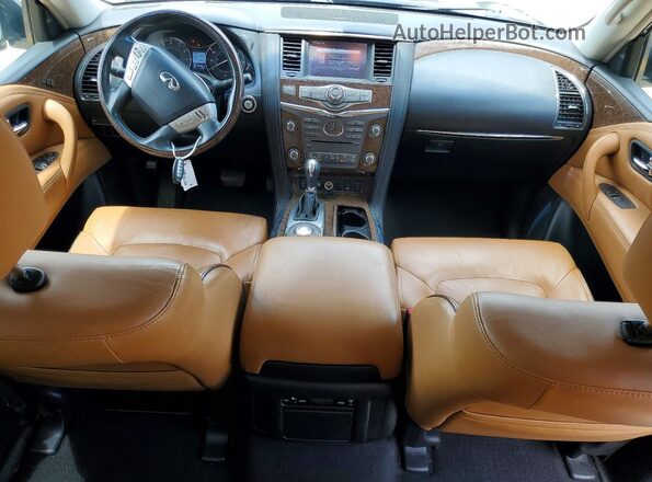 JN8AZ2NF2H9645084 2017 INFINITI QX80 Black Dashboard view