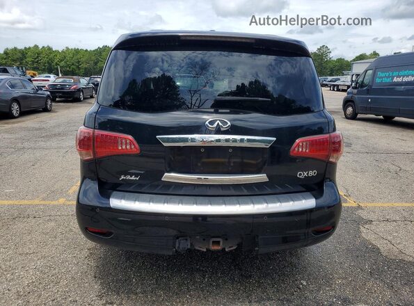 JN8AZ2NF2H9645084 2017 INFINITI QX80 Black Rear view