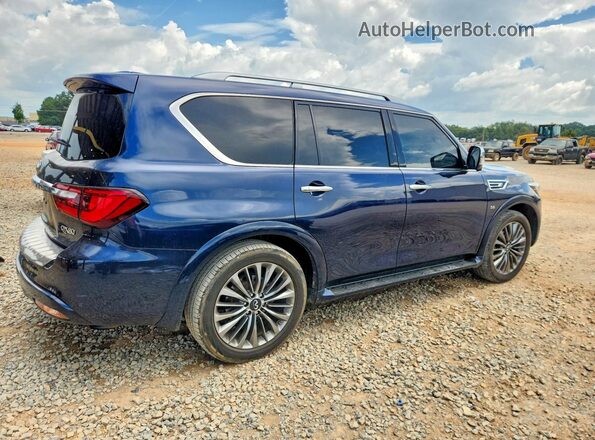 JN8AZ2NF2J9664479 2018 INFINITI QX80 Blue Задня права чверть