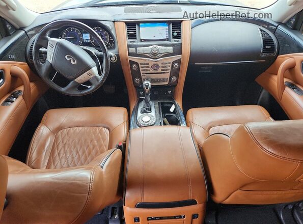 JN8AZ2NF2J9664479 2018 INFINITI QX80 Blue Вид панелі приладів