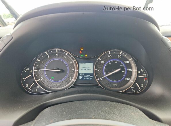 JN8AZ2NF2J9664479 2018 INFINITI QX80 Blue Вид щитка приладів
