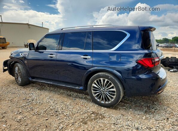 JN8AZ2NF2J9664479 2018 INFINITI QX80 Blue Задня ліва чверть