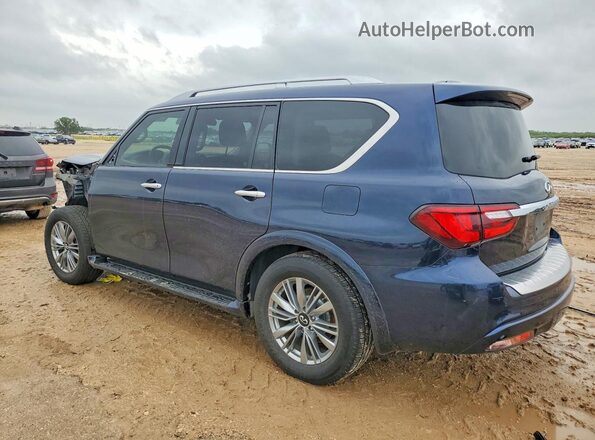 JN8AZ2NF2L9705387 2020 INFINITI QX80 Blue Հետևի ձախ