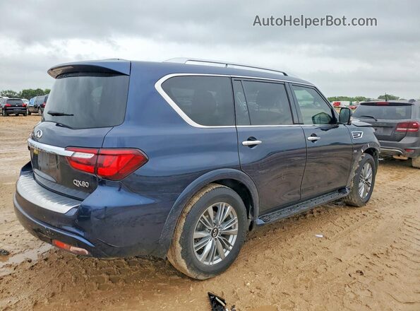 JN8AZ2NF2L9705387 2020 INFINITI QX80 Blue Հետևի աջ
