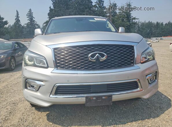 JN8AZ2NF3H9640010 2017 INFINITI QX80 Серебряный Вид спереди