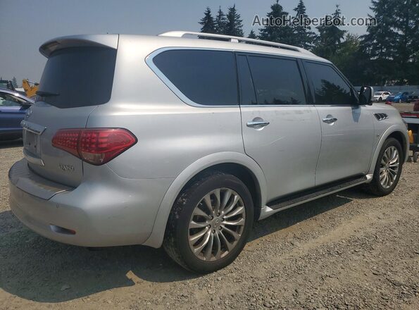 JN8AZ2NF3H9640010 2017 INFINITI QX80 Серебряный Задняя правая четверть