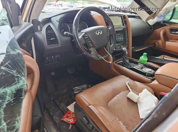 JN8AZ2NF3L9700425 2020 INFINITI QX80 Silver Dashboard view