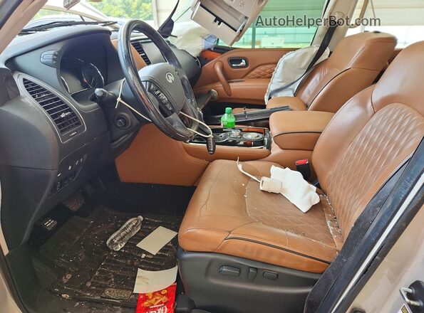 JN8AZ2NF3L9700425 2020 INFINITI QX80 Silver Front interior view