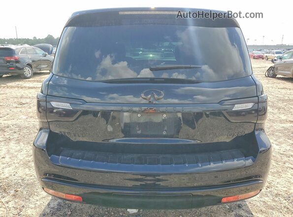 JN8AZ2NF4J9660529 2018 INFINITI QX80 Black Rear view