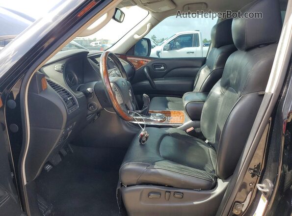 JN8AZ2NF4J9660529 2018 INFINITI QX80 Black Front interior view