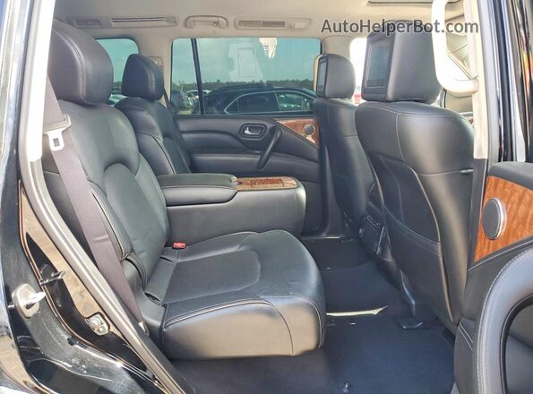 JN8AZ2NF4J9660529 2018 INFINITI QX80 Black Rear interior view