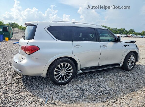 JN8AZ2NF5G9611607 2016 INFINITI QX80 Silver Rear right