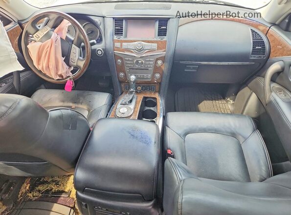 JN8AZ2NF5G9611607 2016 INFINITI QX80 Silver Dashboard view
