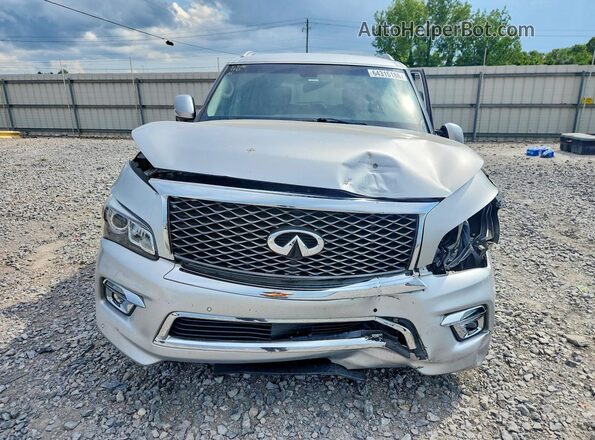 JN8AZ2NF5G9611607 2016 INFINITI QX80 Silver Front view