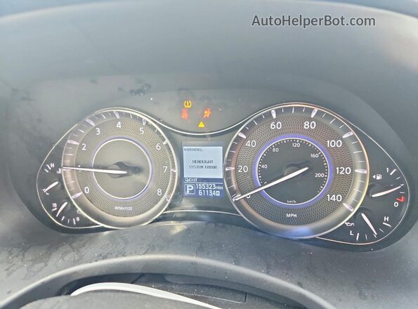 JN8AZ2NF5G9611607 2016 INFINITI QX80 Silver Instrument cluster view