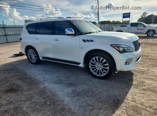 JN8AZ2NF6G9612894 2016 INFINITI QX80 Белый Передняя правая четверть