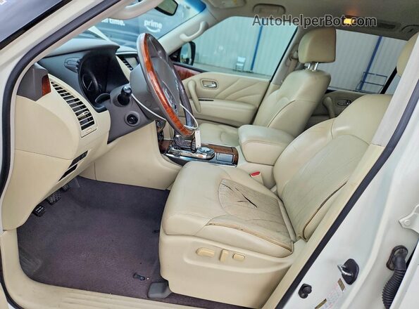 JN8AZ2NF6H9640034 2017 INFINITI QX80 White Front interior view
