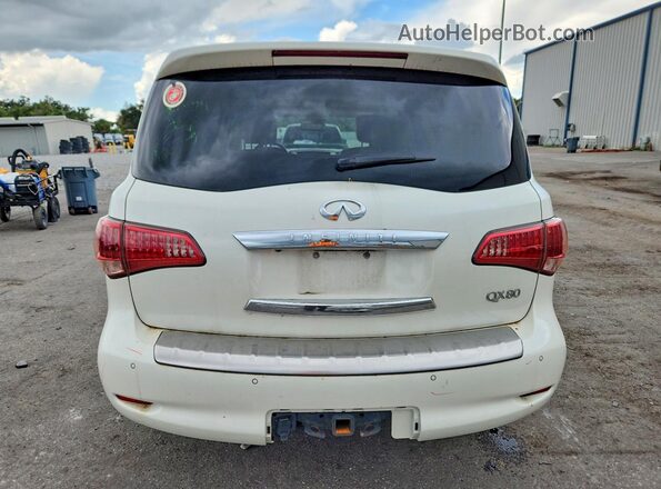 JN8AZ2NF6H9640034 2017 INFINITI QX80 White Rear view