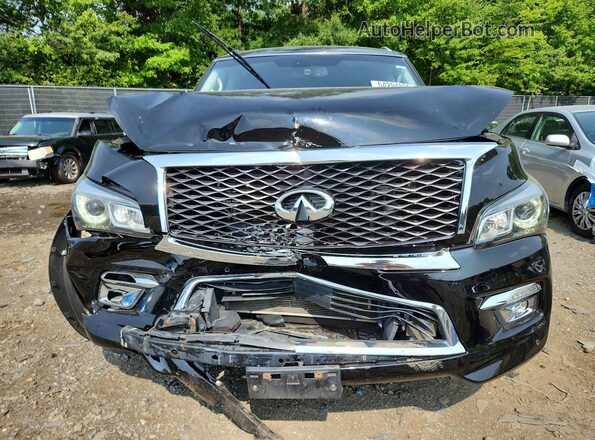 JN8AZ2NF6H9644911 2017 INFINITI QX80 Черный Вид спереди