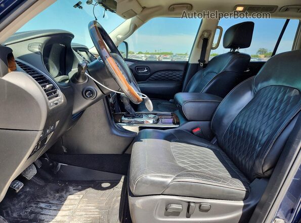 JN8AZ2NF6K9689550 2019 INFINITI QX80 Blue Front interior view