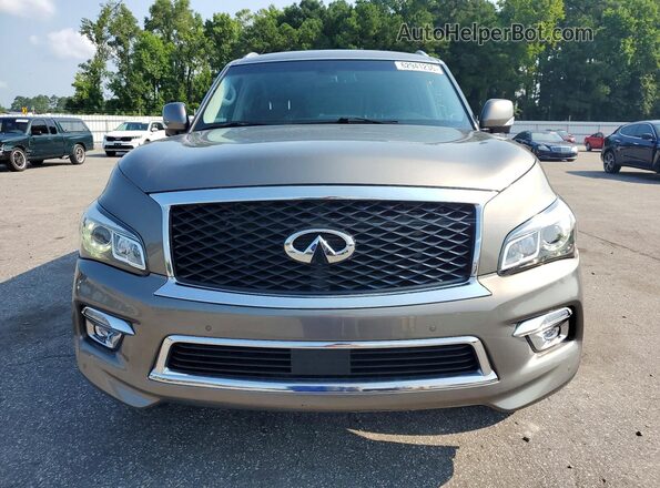 JN8AZ2NF7H9645243 2017 INFINITI QX80 Brown Դիմացի տեսք