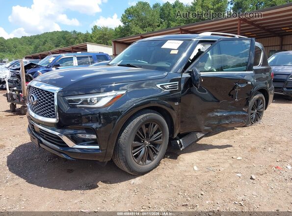 JN8AZ2NF7K9685586 2019 INFINITI QX80 Black Vista tres cuartos delantera izquierda