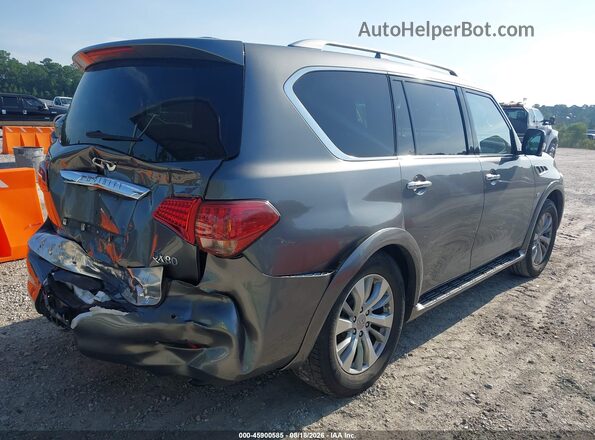 JN8AZ2NF8H9641640 2017 INFINITI QX80 Серый Задняя правая четверть