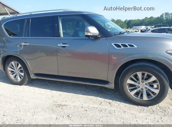 JN8AZ2NF8H9641640 2017 INFINITI QX80 Серый Вид задней части салона