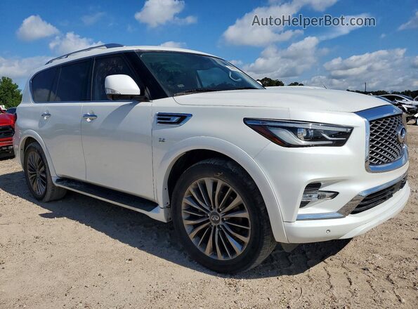 JN8AZ2NF9K9688604 2019 INFINITI QX80 Белый Передняя правая четверть