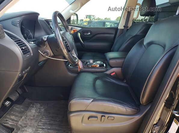 JN8AZ2NF9L9702437 2020 INFINITI QX80 Черный Вид салона спереди