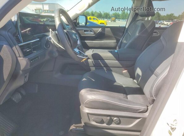 JN8AZ3BA8S9000784 2025 INFINITI QX80 White წინა სალონის ხედი