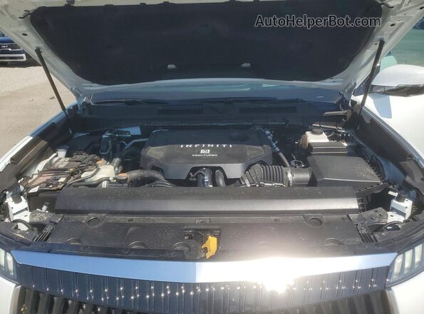 JN8AZ3BA8S9000784 2025 INFINITI QX80 White ძრავის განყოფილების ხედი