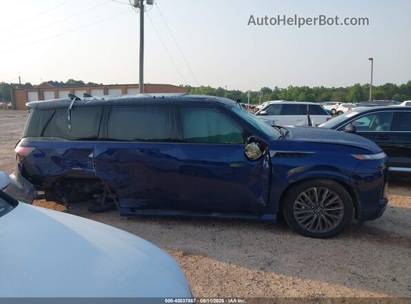 JN8AZ3CC4S9600587 2025 INFINITI QX80 Blue Вид задньої частини салону