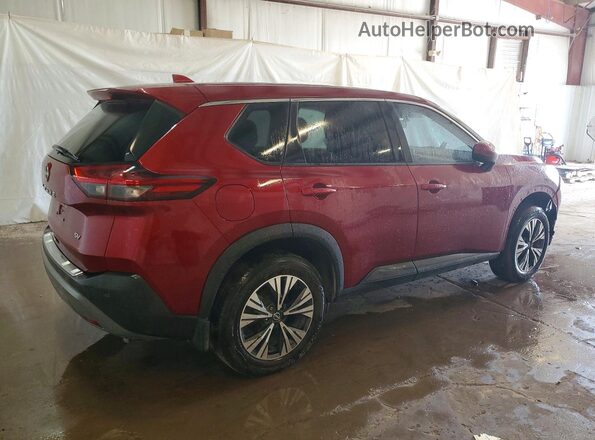 JN8BT3BA4PW001039 2023 NISSAN ROGUE Maroon Trasero derecho