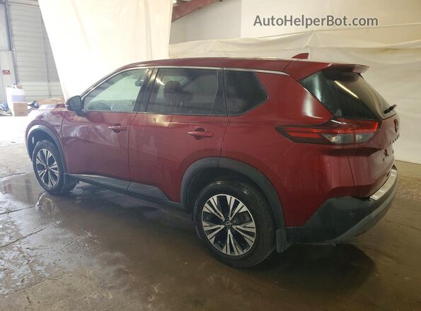 JN8BT3BA4PW001039 2023 NISSAN ROGUE Maroon Trasero izquierdo