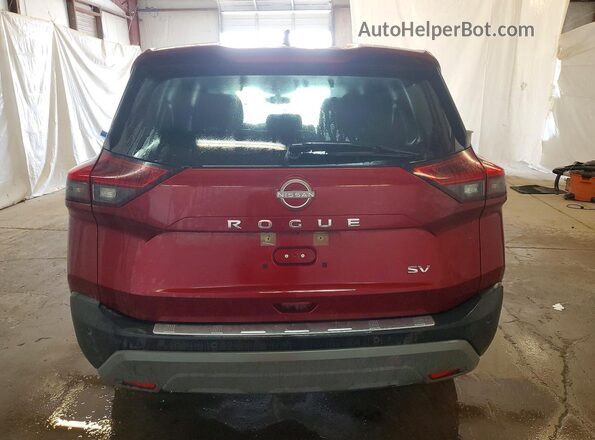 JN8BT3BA4PW001039 2023 NISSAN ROGUE Maroon Vista trasera