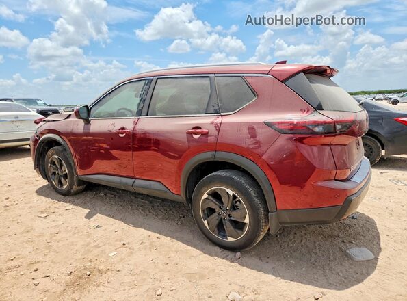 JN8BT3BA4SW341445 2025 NISSAN ROGUE Burgundy Trasero izquierdo