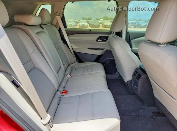 JN8BT3BA4SW341445 2025 NISSAN ROGUE Burgundy Vista de los asientos traseros
